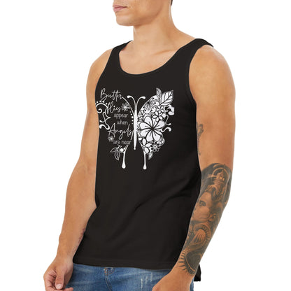 Butterflies Appear When Angels Are Near Premium Unisex Tank Top