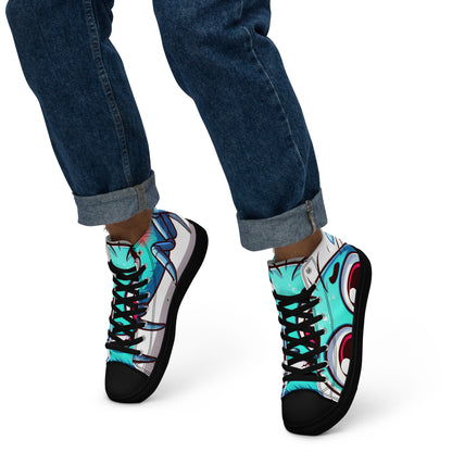 Cartoon Spider high top canvas shoes