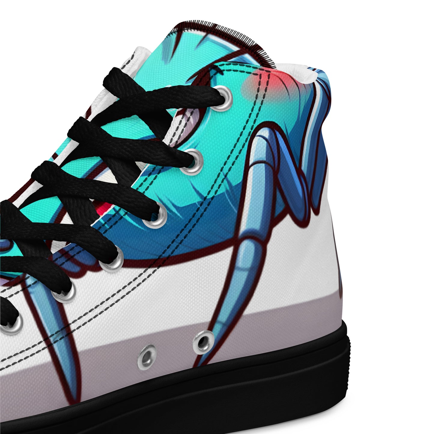 Cartoon Spider high top canvas shoes